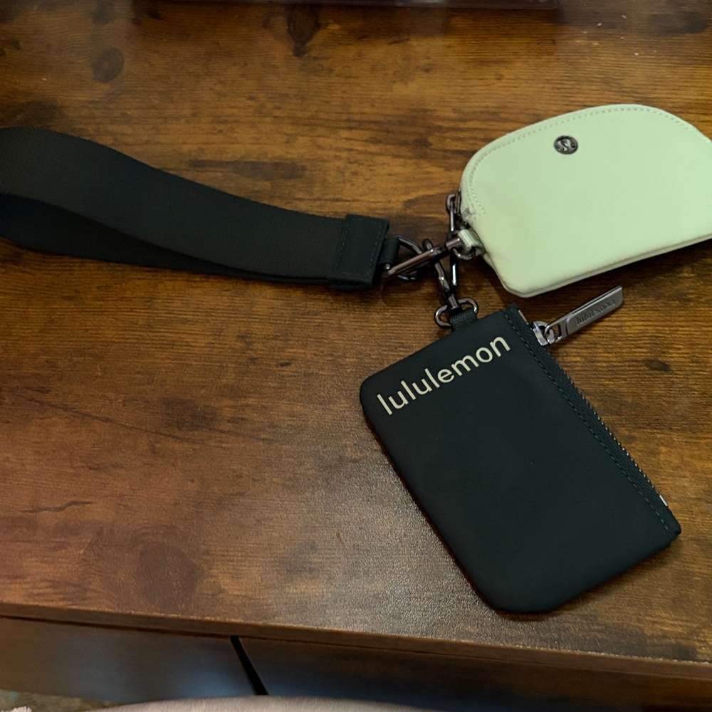 Lululemon shades of green Wristlet Set